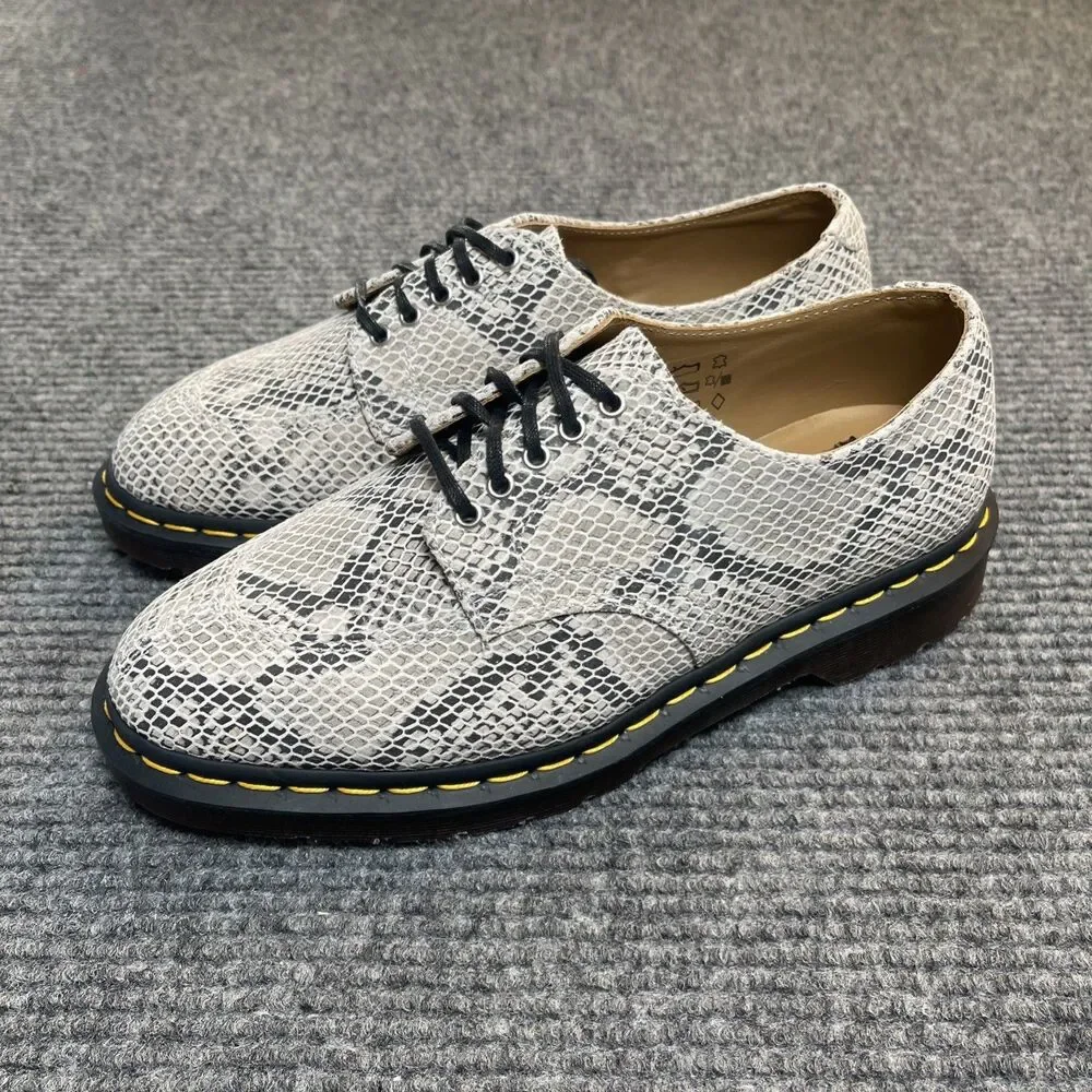 Dr. Martens 2046 Women’s Size 8/Men’s 7 Python Print Suede Snake Skin Oxford NEW